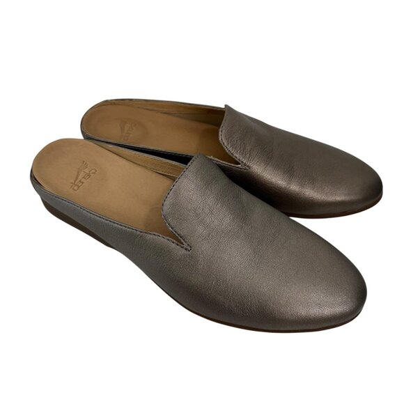 Dansko Women Slip-On Mules SZ 41 Brown Metallic Leather Comfortable Casual Shoes - Picture 10 of 15
